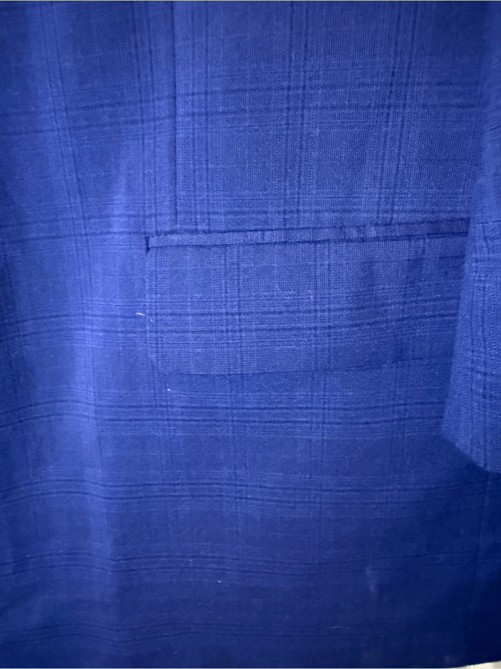 Men's Pattern Royal Blue Two-Piece Suit Jacket & Trousers - Picture 8 of 16